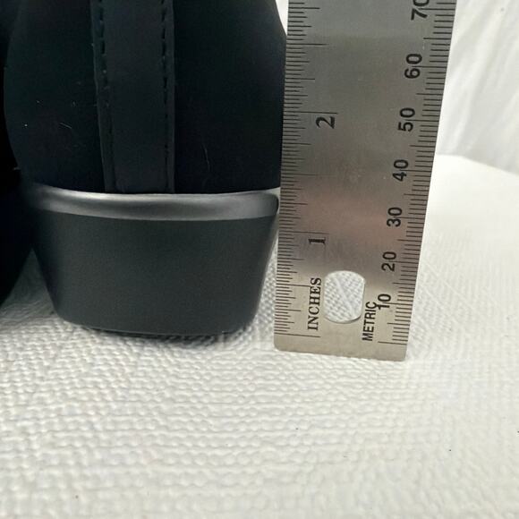 SAS Shoes Womens 10 M Bliss Black Stretch Fabric Upper Wedge Slip On Career - Picture 8 of 11